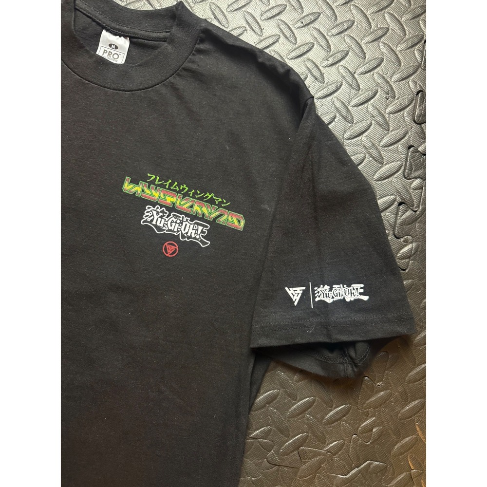 Yu-Gi-Oh GX Elemental HERO Flame Wingman Graphic T-Shirt Mens Medium Black - Picture 3 of 8